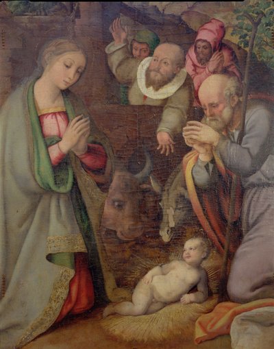 La Nativité (détail) - Giovan Filippo Crescuolo